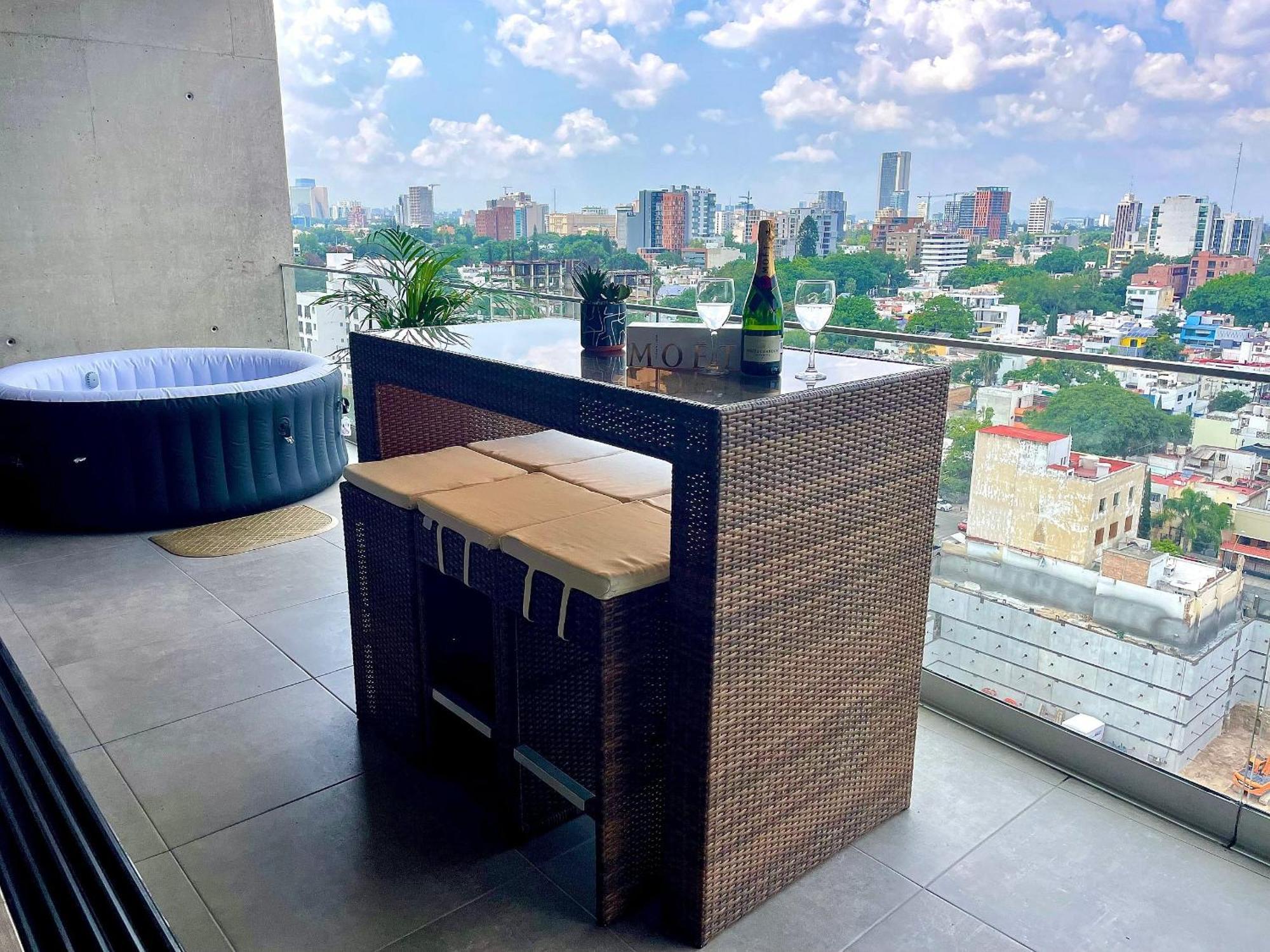 Espectacular Diseno, Terraza Con Hamaca Y Jacuzzi Apartment Guadalajara