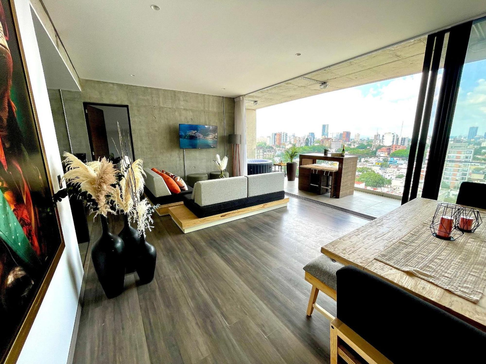 Apartment Espectacular Diseno, Terraza Con Hamaca Y Jacuzzi Guadalajara
